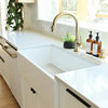 Austen Crisp White Fireclay 36" Single Bowl Farmhouse Apron Kitchen Sink
