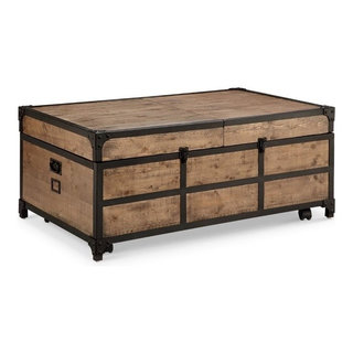 Kokanee Solid Wood Storage Trunk Coffee Table 3 Piece Set