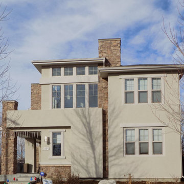 Natural and neutral stucco, home exterior color selection