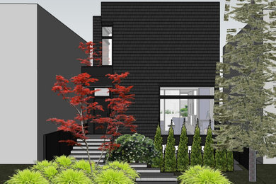 New House in Dunbar - Front View 3D Model