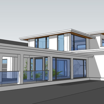 Zero Net Energy (ZNE) Contemporary new home