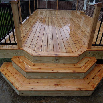 Cedar Deck w/ Aluminum Railing, Union KY area