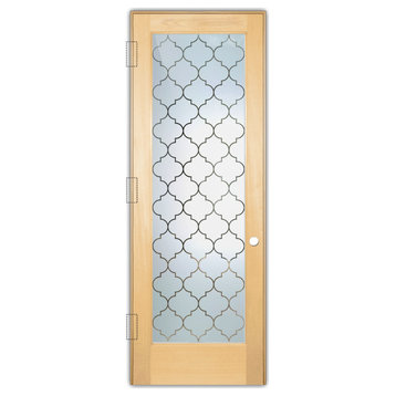 Interior Prehung Door or Interior Slab Door - Ogee - Maple - 28" x 80" -...