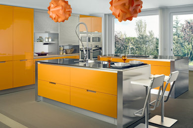 Colorful modern kitchens