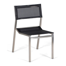 Wintons Teak Salma Sail SS Stacking Chair - Outdoor Dining Chairs