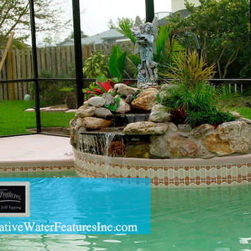 Small pool waterfall
