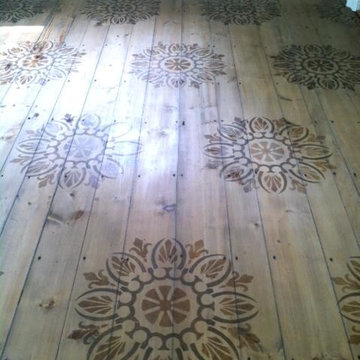 Hand painted floor
