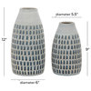 Contemporary Gray Ceramic Vase Set 32763
