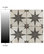 SomerTile Kings Star Ceramic Floor and Wall Tile, Nero