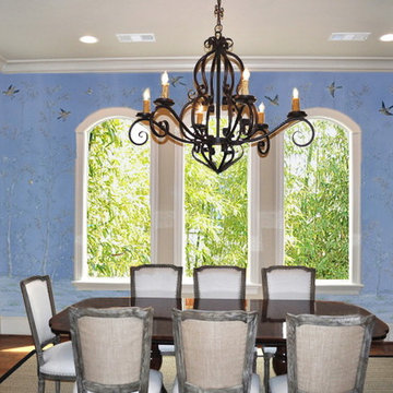 hand painted wallpaper/ Embroidered wallpaper and other hand painted prodcuts
