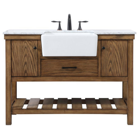 Elegant VF60148DW 48" Single Bathroom Vanity, Driftwood