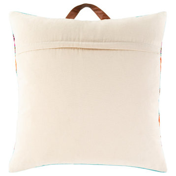 Toluca TOU-002 Pillow Cover, Aqua, 26"x26", Pillow Cover Only