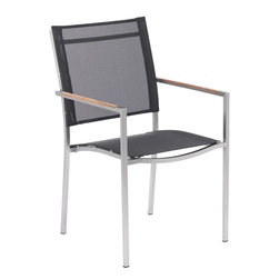 AuthenTEAK Stainless Collection - Outdoor Dining Chairs