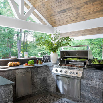 Vaulted Veranda Outdoor Kitchen