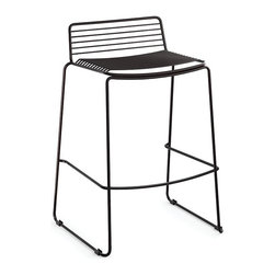 Velletri Black Indoor Outdoor Wire Bar Stool by Glid Studio for Huset - Bar Stools And Counter Stools