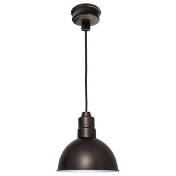 8" Blackspot LED Pendant Light, Mahogany Bronze