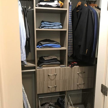 Darker Cabinet Closet Storage Design