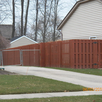 Shadow Box Pressure Treated Fence Chesterfield Michigan 48047