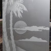 Pantry Door - Palm Sunset - Mahogany - 24" x 96" - Knob on Left - Push Open