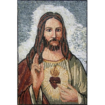 Sacred Heart of Jesus Christ Mosaics Designs, 31"x46"