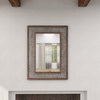 Farmhouse Gray Wooden Wall Mirror 563138