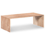 Meridian Furniture - Canova Travertine Coffee Table, Beige, Coffee Table - Refresh the look of your living room space with this Canova coffee table. This handcrafted genuine Travertine table has an exquisitely elegant yet simple design that lets it fit easily into your contemporary space. Beige Travertine with light grey veining is sophisticated and chic, adding an understated look of refinement to your room. An expansive table top gives you plenty of room for setting up a game board or displaying your favorite centerpiece.