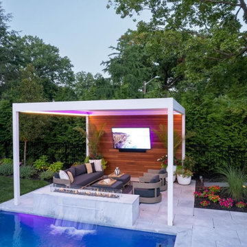 Dramatic Nighttime Oasis