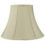 HomeConcept - Bold With Lining Bell Lamp Shade, Eggshell - Why Upgrade to  Home Concept Signature Shades?    Top Quality Shantung Fabric means your room will glow with a rich, warm luster your guests will notice   Thicker Fabric and heavy lining so your new shade will last for years.   Heavy brass and steel frames mean you can feel the difference when you lift it.  Fits best with a 10 harp.   Why? Because your home is worth it! Product details:   A trendy lamp upgrade -- Eggshell shades is one of the hottest trends in home decor today. Keep up with the latest by topping your lamp with this Egg Shell Shantung Shade. This is one great makeover that you can give your outdated lamp.   Highly durable and sturdy -- This shade is made with a thick fabric for durability. Added with heavy lining and backed with heavy brass and steel frames, these all the more will allow this shade to last for many more years.   Made from top quality materials -- Much of its durability and sturdiness comes from the materials that make it. Made from top quality Shantung Fabric, this shade will give your room a rich and warm luster that you and your guests will definitely enjoy.   Quick installation -- Just top this shade on your old lamp and you are good to go! Setting it up is so easy that practically anyone can seamlessly do it!     Thick, Eggshell Fabric  8 Top x 16 Bottom x 12 Slant Height  Please measure your existing shade, a new harp may be needed for a proper fit.  Weight: 2.7 lbs   Fits best with a 10 harp.   Fits best with a 10 harp.   Fits best with a 10 harp.