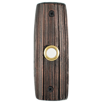 Yucca Doorbell, Handmade Luxury Hardware, Bronze