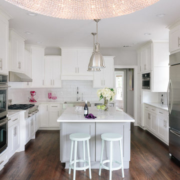 White Transitional Kitchen