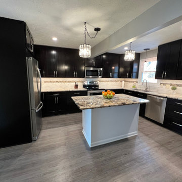 Traditional Kitchen Remodel Done in an Espresso Color