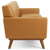 Engage Top-Grain Leather Living Room Lounge Sofa, Tan