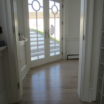 WATER MILL: 4" RED OAK INSTALLED AND PICKLED - 3 COATS BONA TRAFFIC SATIN