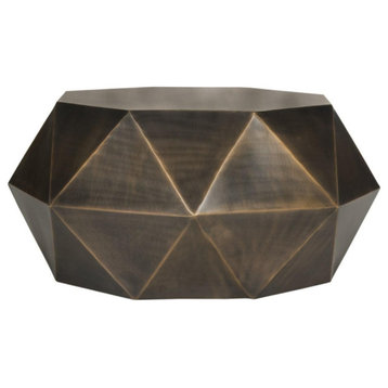 Rufus Faceted Coffee Table Copper