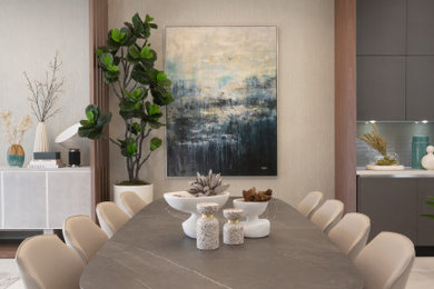 Dining room - modern dining room idea in Miami