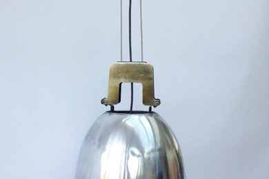 Metal Glass Holophane Light
