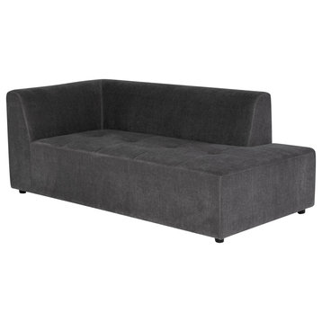 Parla Modular Sofa, Cement, Right Chaise