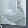 GDF Studio Margie Geometrical Rectangular Silver Finished Wall Mirror