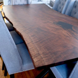 Walnut Live Edge Table - Dining Tables