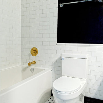 Black/White Hex Tile Kitchen and Bathrooms