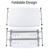 Folding Table, Lightweight Portable Folding Desk, White