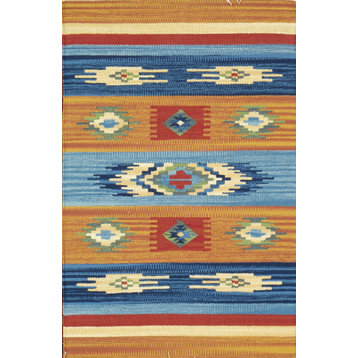 Pasargad Home Anatolian Collection Hand-Woven Cotton Area Rug, 5'x8'