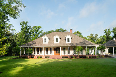 Inspiration for a french country exterior home remodel in Other