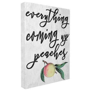 Georgia Coming Up Peaches Icon, 24"x30", Stretched Canvas Wall Art