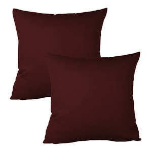 100 Cotton Solid All Customize Size 2 Piece Pillowcases