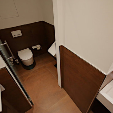 Modernisierung eines Gäste WC's - im Herzen von München - linke Seite