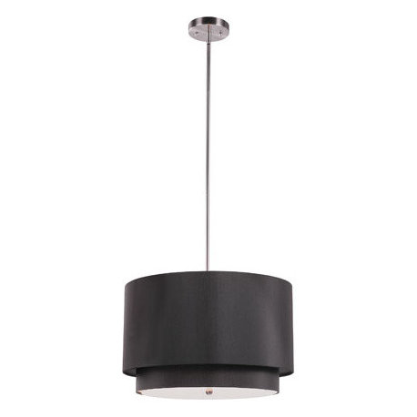 Schiffer 3 Light Pendant in Brushed Nickel