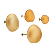 Cosmos Yellow Wall Decor, Gold
