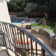 Grill back yard