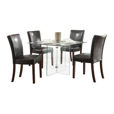 50 Most Por Contemporary Square Dining Room Tables For 2018 Houzz Homelegancela Inc Homelegance Alouette Square Gl Dining Table Tables